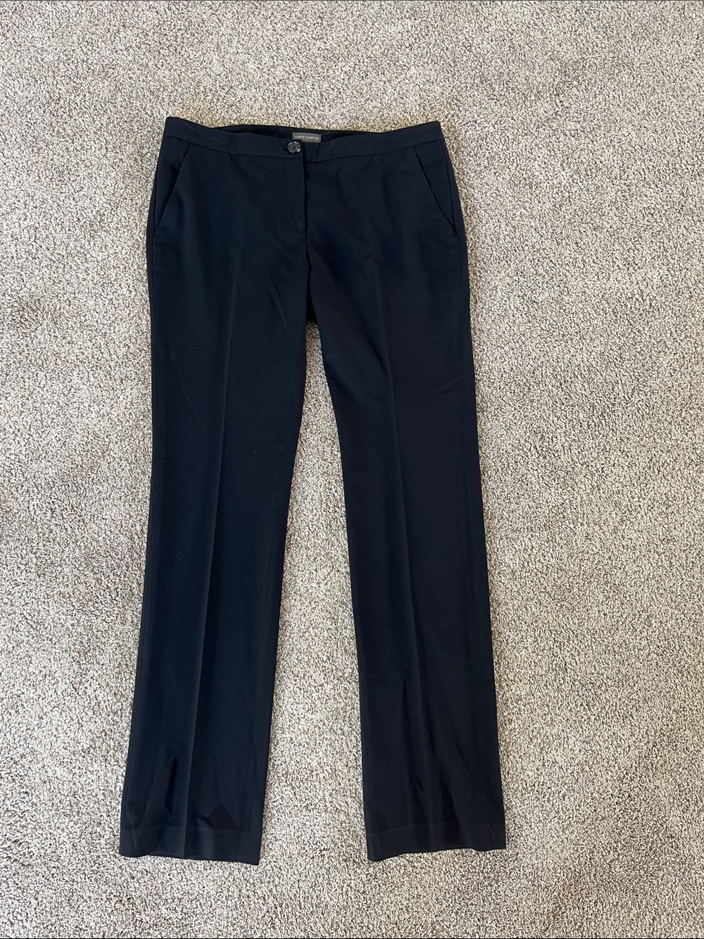 Vince Camuto Women's Black Straight-Leg Dress Trousers